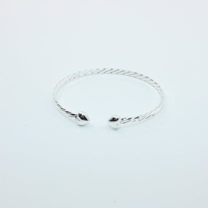 Brățară fixa din argint Cu Inimioare