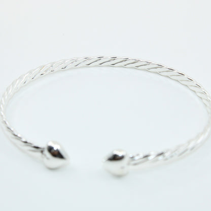 Brățară fixa din argint Cu Inimioare