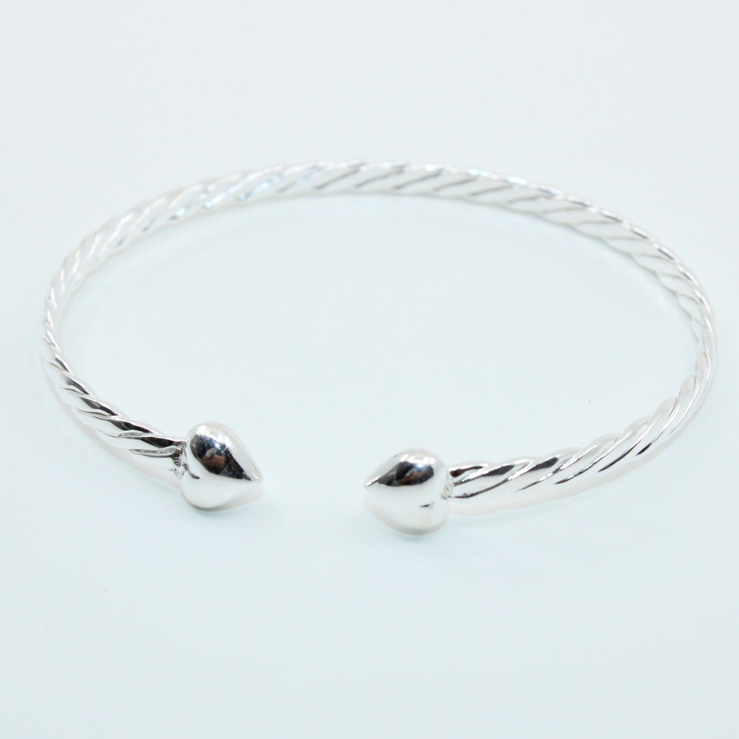 Brățară fixa din argint Cu Inimioare