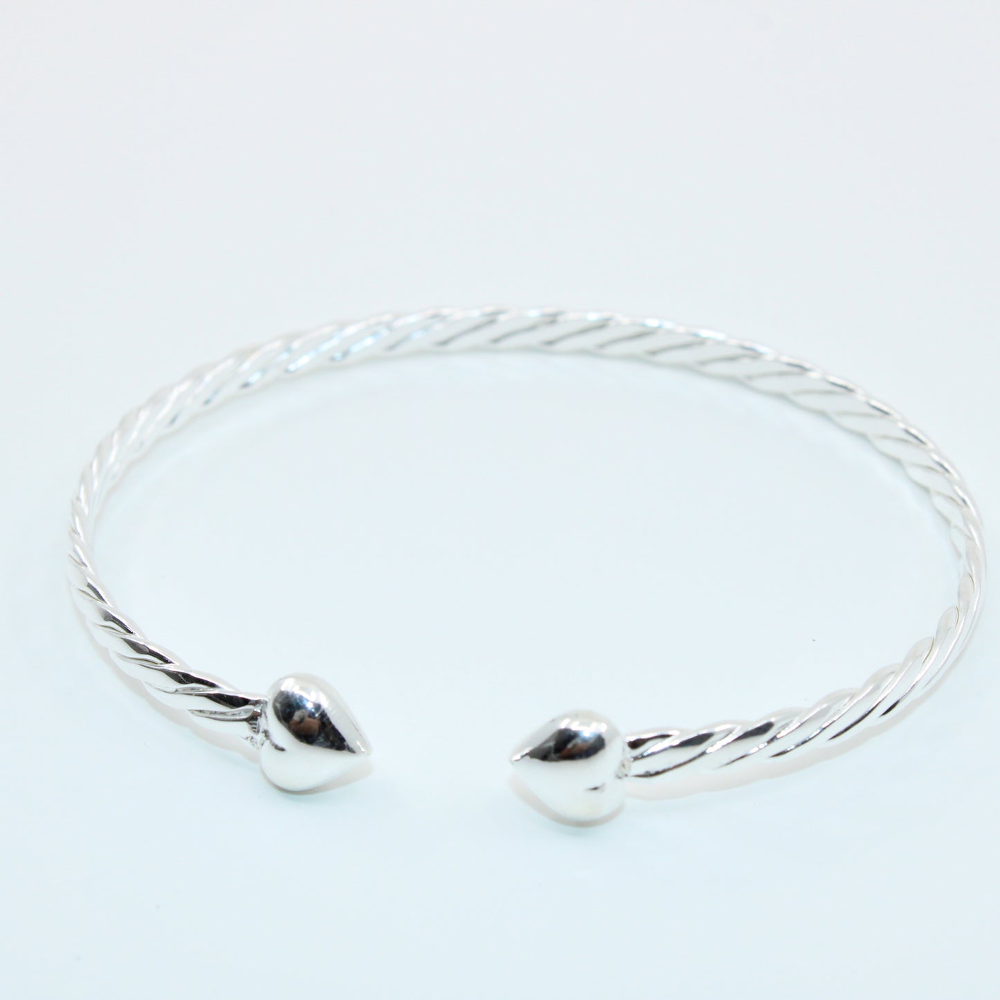 Brățară fixa din argint Cu Inimioare