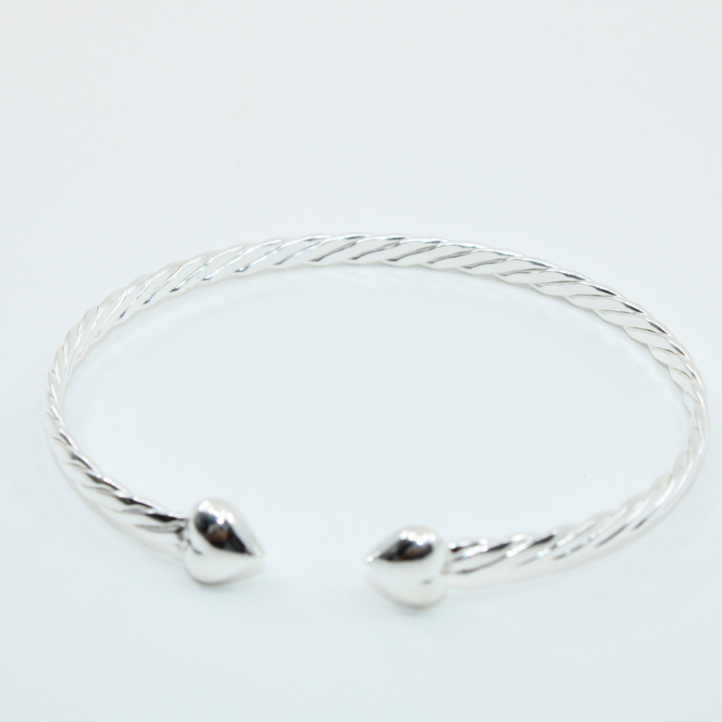 Brățară fixa din argint Cu Inimioare