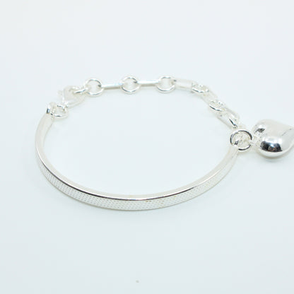 Brățară semifixa din argint Cu Inimioara