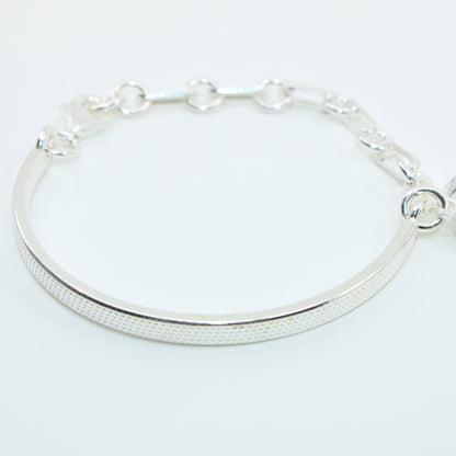 Brățară semifixa din argint Cu Inimioara