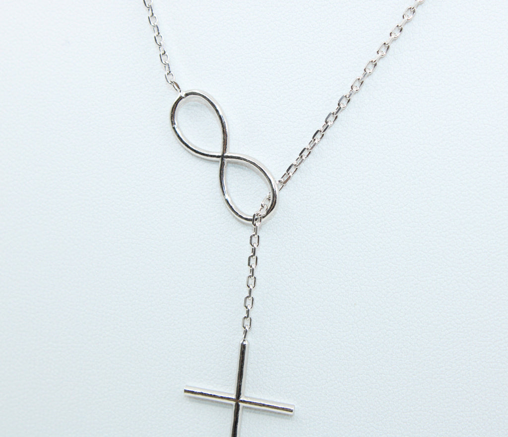 Colier Argint Cruciulita Infinita