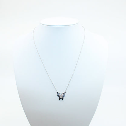 Colier Argint cu Fluturasi si Cristale
