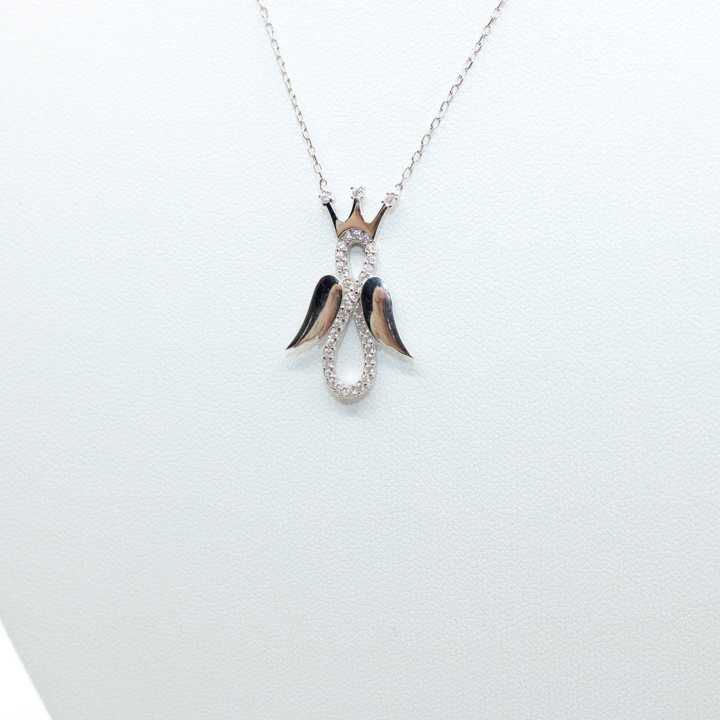 Colier Argint cu Ingeras Infinit