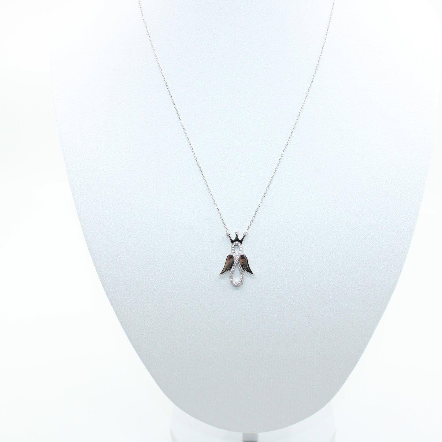 Colier Argint cu Ingeras Infinit