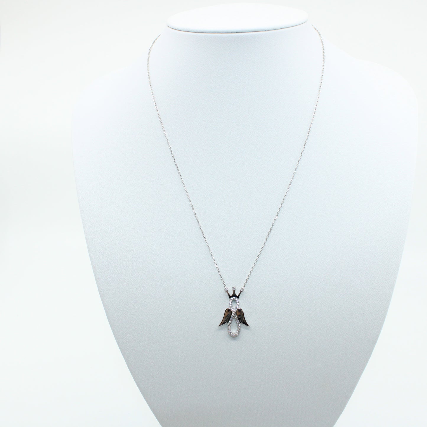 Colier Argint cu Ingeras Infinit