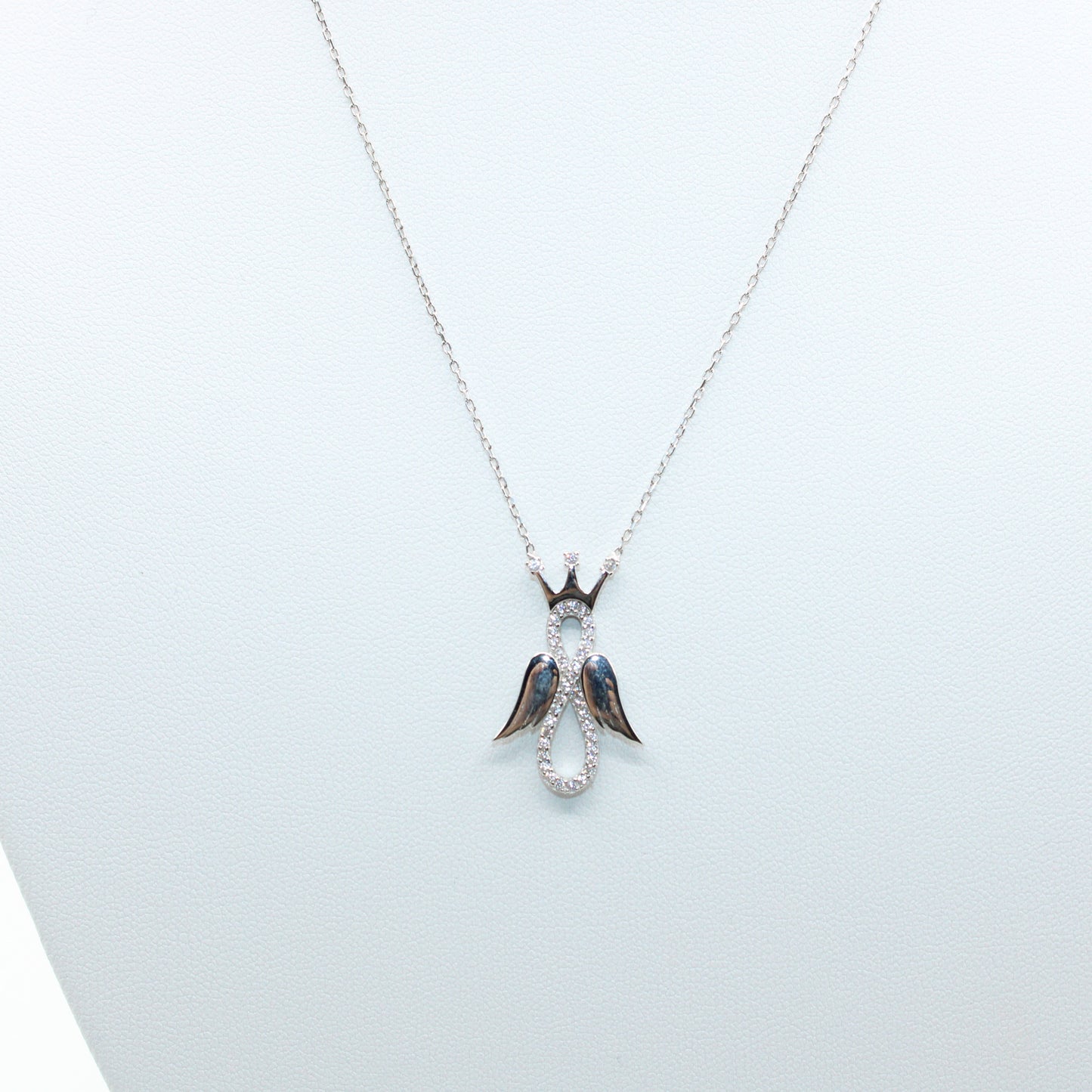 Colier Argint cu Ingeras Infinit