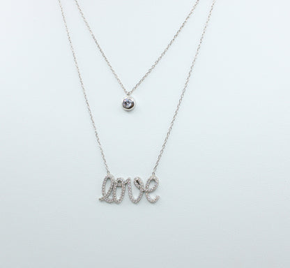 Colier Argint LOVE