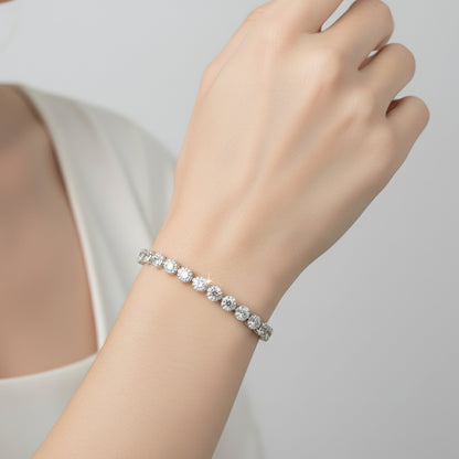 Brățară tenis din argint Angelic