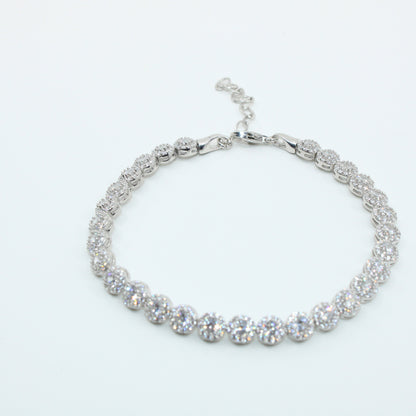 Brățară tenis din argint Angelic