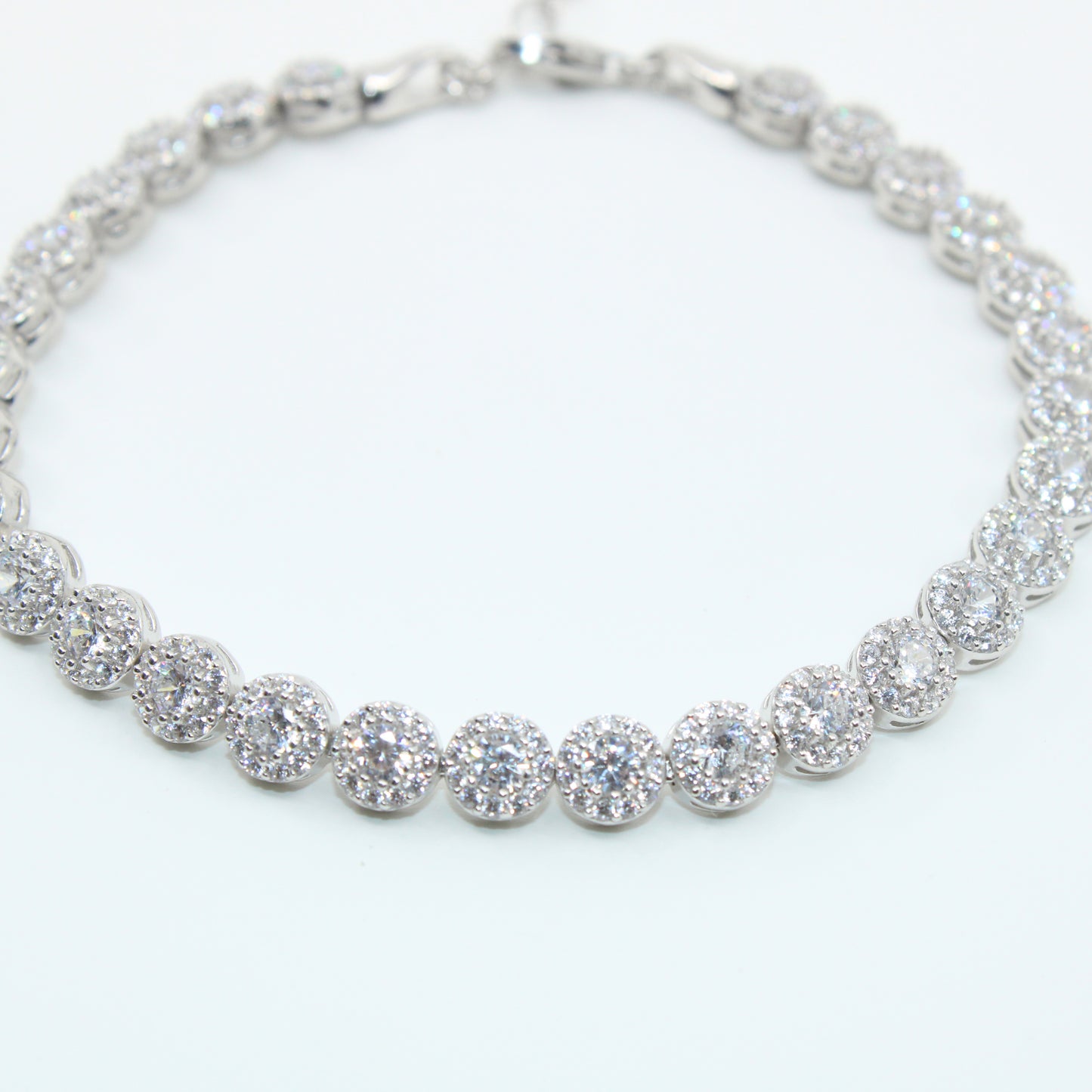 Brățară tenis din argint Angelic