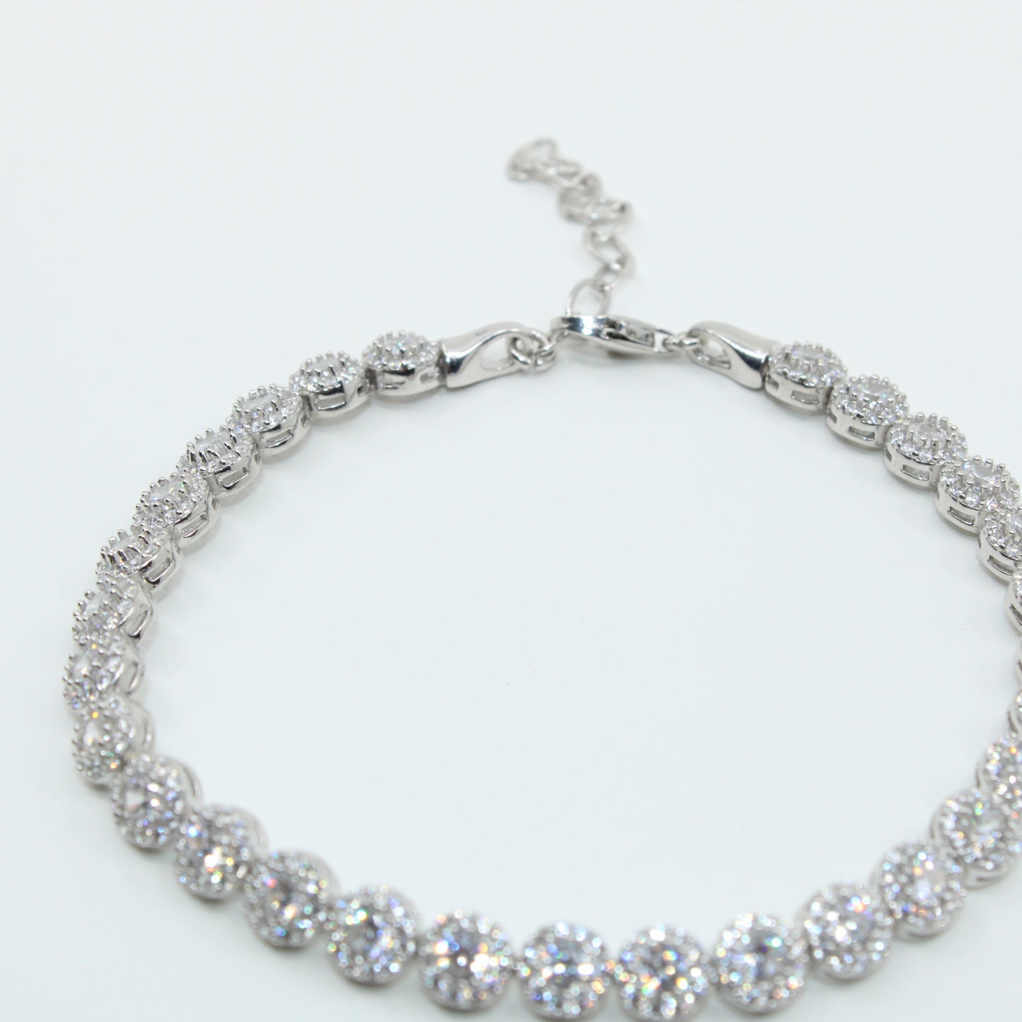 Brățară tenis din argint Angelic