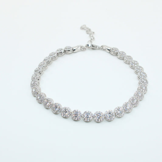 Brățară tenis din argint Angelic