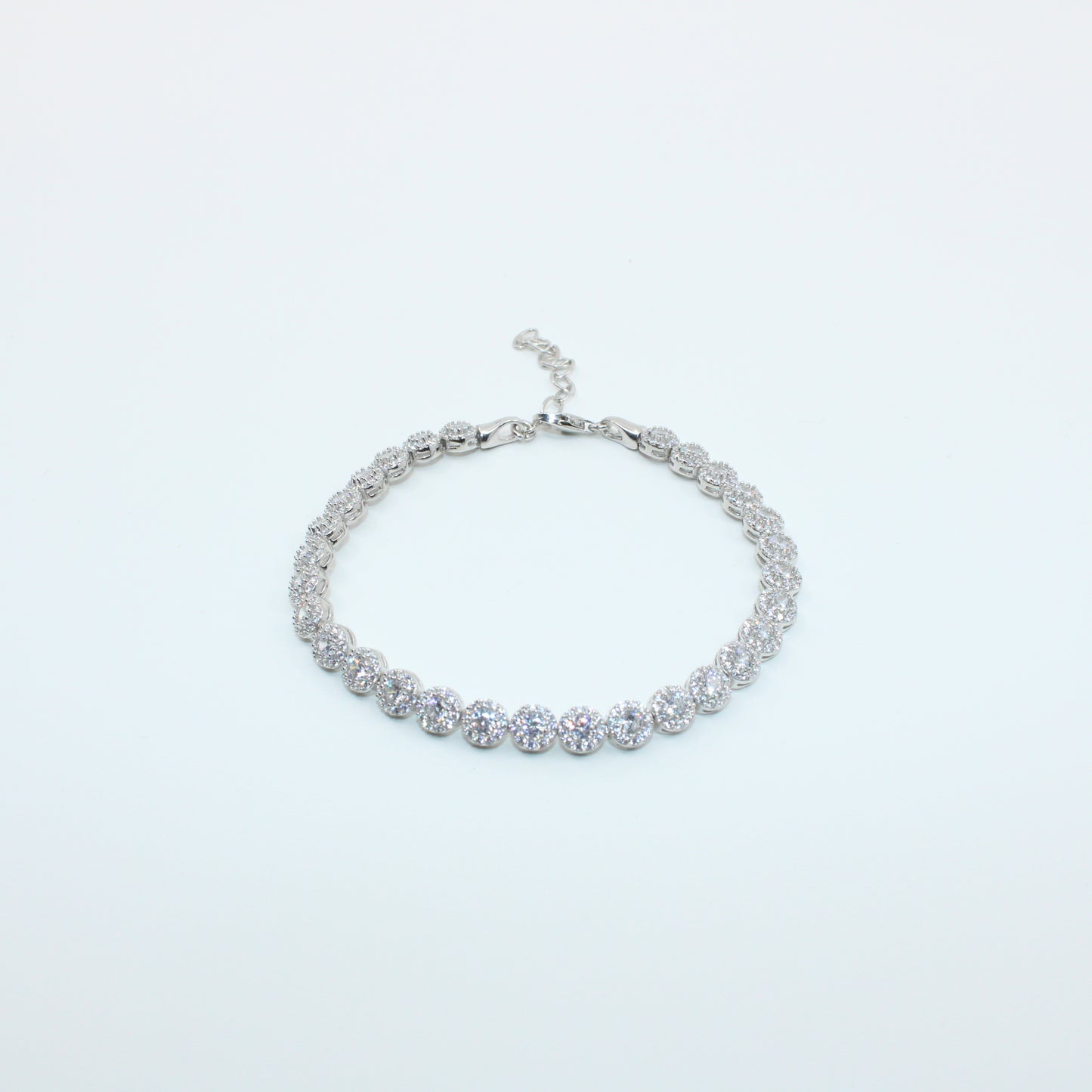 Brățară tenis din argint Angelic