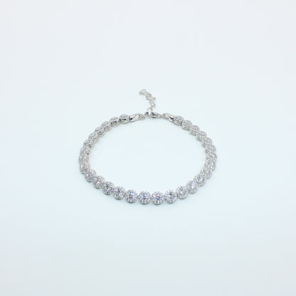 Brățară tenis din argint Angelic