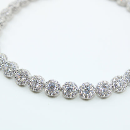 Brățară tenis din argint Angelic