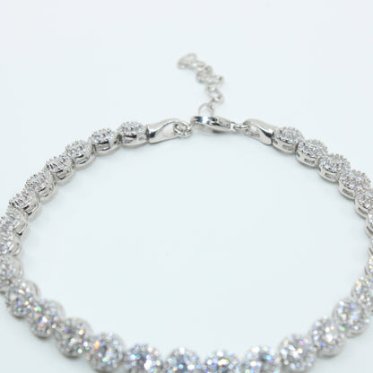 Brățară tenis din argint Angelic