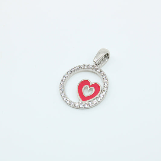 Pandativ Argint Single Heart Rosie