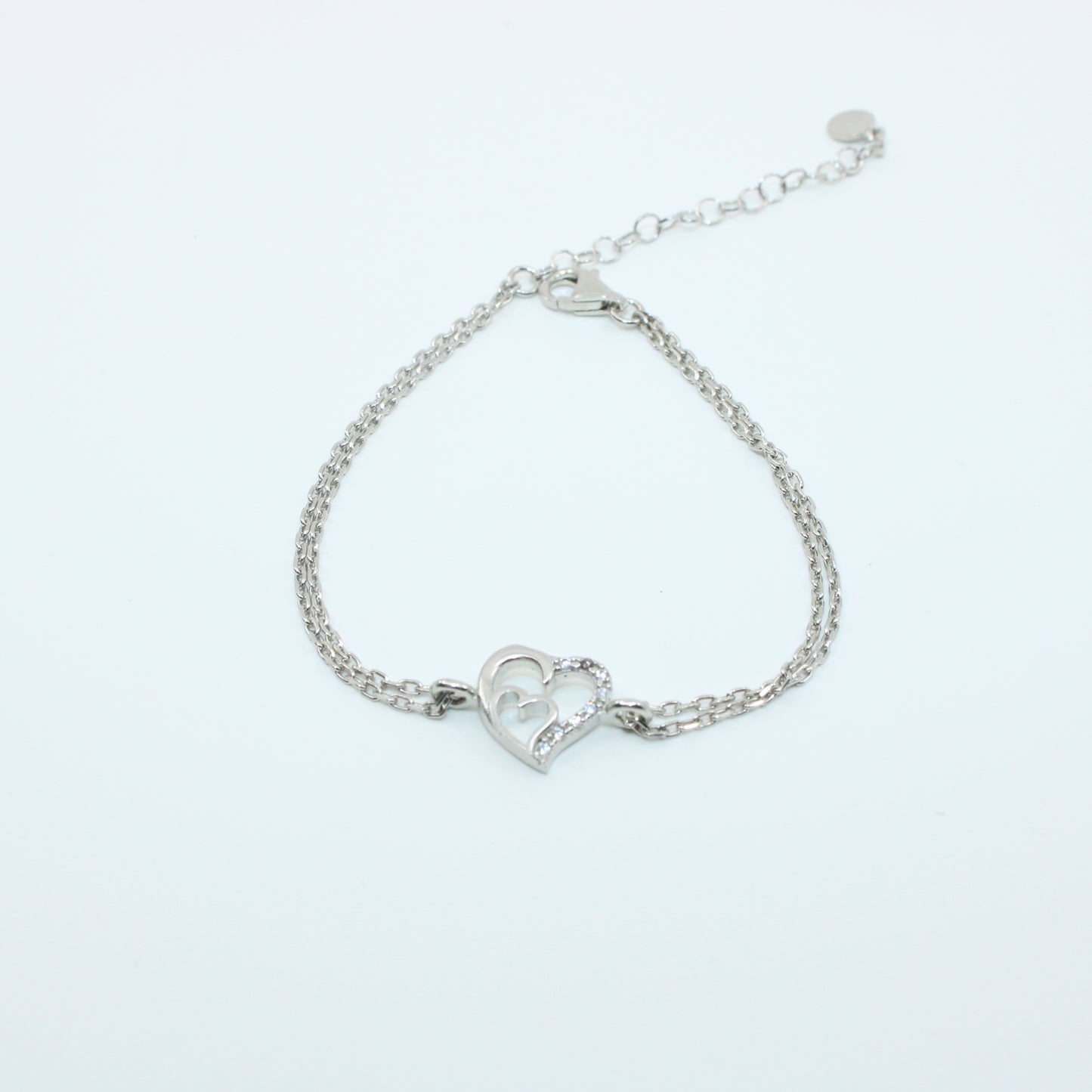 Brățară din argint Reglabila Cu Inimioare