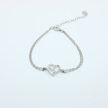 Brățară din argint Reglabila Cu Inimioare