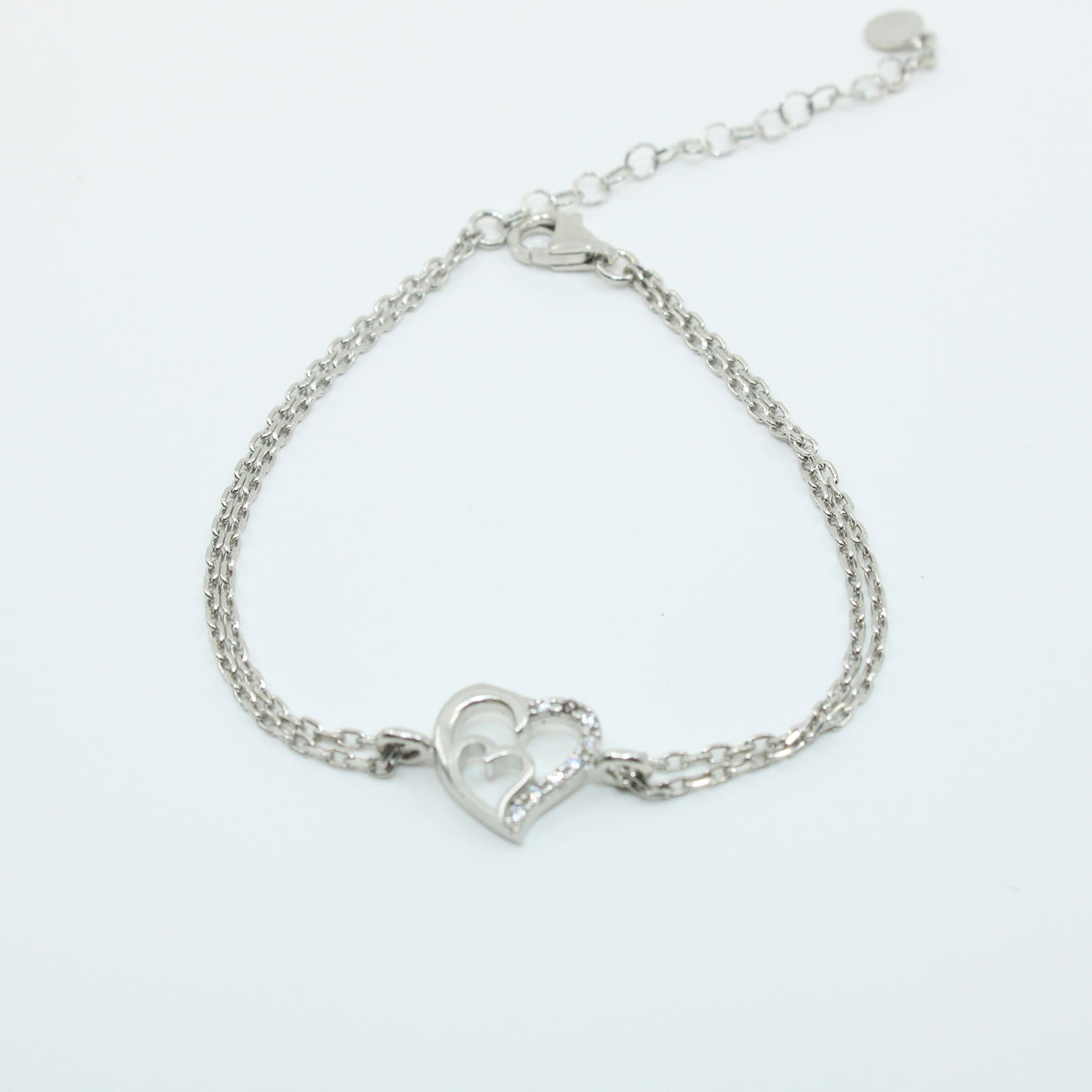 Brățară din argint Reglabila Cu Inimioare