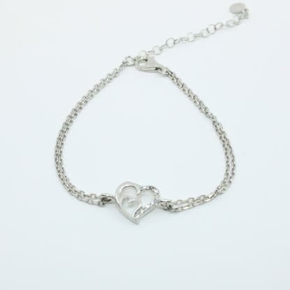 Brățară din argint Reglabila Cu Inimioare
