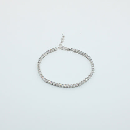 Brățară tenis din argint cu Cristale Rotunde