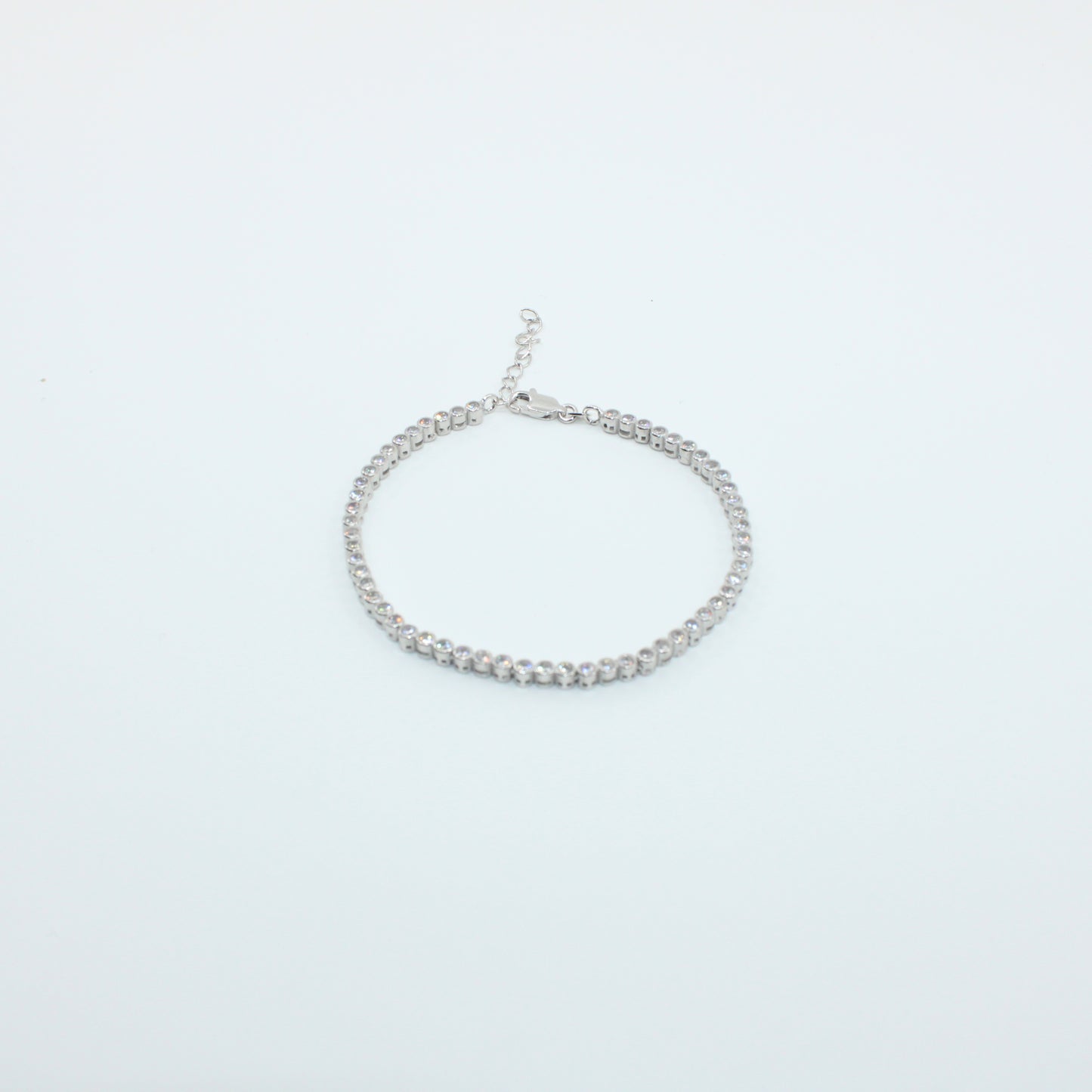 Brățară tenis din argint cu Cristale Rotunde